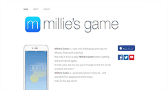 Desktop Screenshot of milliesgame.com