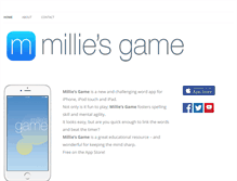 Tablet Screenshot of milliesgame.com